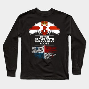 Northern Irish Grown With Panamanian Roots - Gift for Panamanian With Roots From Panama Long Sleeve T-Shirt